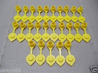 25 Yellow Replacement Gas Can Fuel Jug Vent Cap Plug Blitz Wedco 