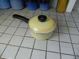 Club Aluminum cookware 1.5 qt Sauce pan Yellow Pot Harvest gold