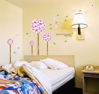   Beautiful Flower Tree Removable Wall Sticker Mural Wall Decal Decor