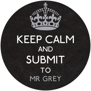   Shades of Grey Keep Calm Rice Paper & Icing Cake Toppers Adult Party