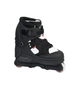 Anarchy Chaos 3 Aggressive Inline Roller Skates/Boots   Black/White