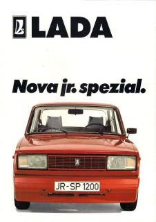 Lada Nova Jr. Spezial 1984 German Market Sales Brochure Riva