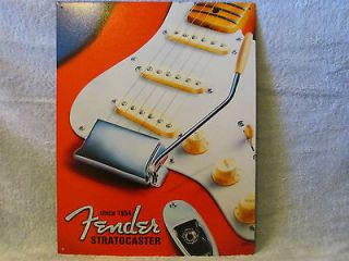   Stratocaster Guitar Sign Rock and Roll Music Instrument License Tin