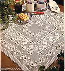   Make LITTLE HOUSES TEA FILET TABLECLOTH 27 square ~ Crochet PATTERN