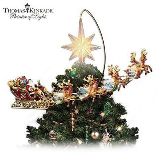   Holidays in Motion Rotating Lighted Tree Topper Christmas Decor