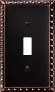 Switch Plate Outlet Cover Rocker Toggle Wall Plate   Oil Rubbed Bronze