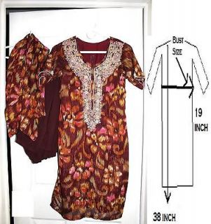   maroon Printed jorjat with white golden pink embroidery complete suit