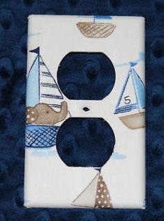 OUTLET COVER~ MADE WITH POTTERY BARN ROW YOUR BOAT