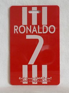 RONALDO Portugal Red Jersey #7 Soccer SwagTagz Adidas Puma Sportira 
