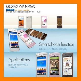 NEC NTT DoCoMo MEDIAS WP N06C Waterproof Unlocked 3G Japanese Android 