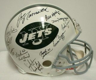 1969 New York Jets Team Autographed ProLine Helmet Steiner COA