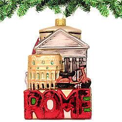 Rome Glass Ornament Souvenir from Online Gift Store