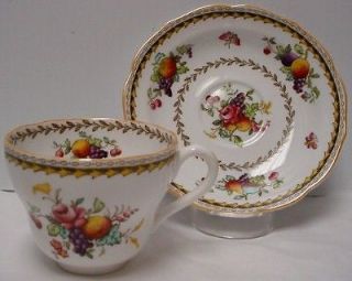 SPODE china ROCKINGHAM Y5194 pattern CUP and SAUCER Set