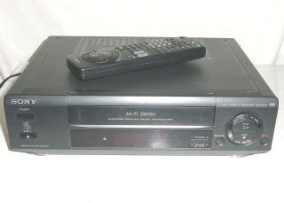 Sony SLV 660HF VHS 4 Head HQ Hi Fi Stereo VHS VCR with Remote