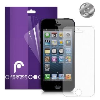 Fosmon 3 Pack Anti Glare Screen Protector Guard Film for Apple iPhone 