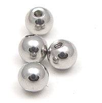 Wholesale LOT 100 Stainless Steel 14g Threaded Ball 6mm