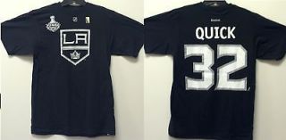   Kings Jonathan Quick 2012 Stanley Cup Final Name and Number T Shirt