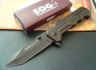 SOG semi automatic Embossed aluminum handle Folding Lock Knife (K57 
