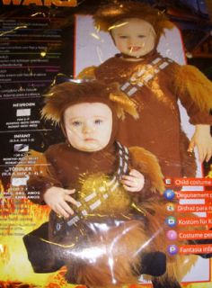 Star Wars Chewbacca Costume Romper Hat Child 0 9 NIP