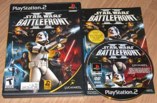 Star Wars Battlefront II (Sony PlayStation 2 & 3, 2005) Used/Complete