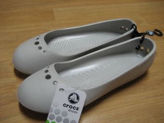 NWT CROCS PRIMA Women 6 7 9 11 PEARL White Shoes *SALE