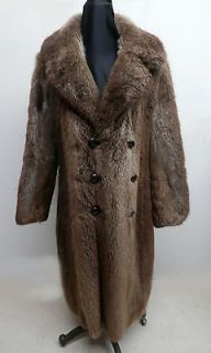 Sale Mens Sz 38/40 Beaver Fur Coat Jacket MINT