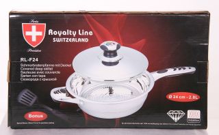 Switzerland Pan Stainless Steel With Silicon Turner Royalty Line New