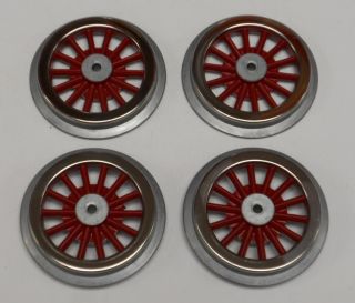 Wheel Set for Lionel Standard Gauge Electric Locomotives, 4 Pcs, Red 