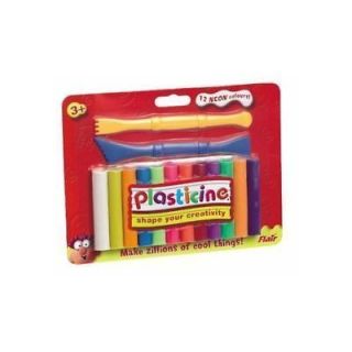 Plasticine   12 Neon Sticks *New, packed and Sealed*