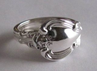 Sterling Silver Spoon Ring   Birks (Gorham) / Chantilly   size 6 to 8 