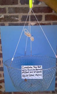 3ea182 Ring CrabHoudini Crab Trap Net W/ Full Rigging