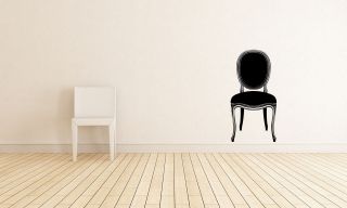   Style Chair/Seat Shabby Chic Vinyl Wall/Window Art Decal/Sticker A214