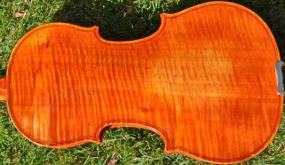 Föhnwind 16 Stradivarius Copy 1 Piece Flamed Violin/Fiddle Pernambuco 
