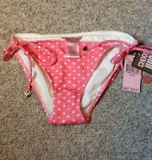Juicy Couture Swim Bottom String Bikini Size Small Fresh WTML Pink 