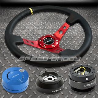 NRG 006RD STEERING WHEEL+HUB+CARB​ON QUICK RELEASE+BL LOCK KIT 69 02 