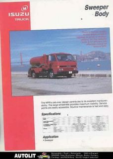 1991 Isuzu NPR Street Sweeper Diesel Truck US Brochure