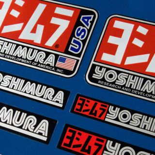 6pcs Premium YOSHIMURA Stickers Decals Graphics Aufkleber Autocollant 