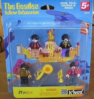 NEW Knex The Beatles Yellow Submarine Lego People John Paul George 