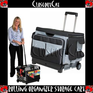   Stor ROLLING ORGANIZER PULL CART Teacher Office File Tool Storage BAG