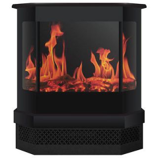   Cleveland Freestanding Electric Fireplace   Log Flame Effect