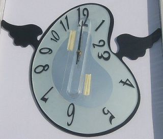 14 Salvador Dali Inspired Wall Clock Time Flies By Kirch Flys Wings 