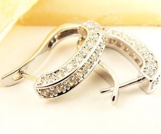   Ladys Swarovski Crystal 14KT gold filled Earrings Jewelry ME1311