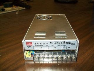 24 volt DC output meanwell SP 320 24 power supply 13 AMP