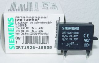 Siemens Surge Suppressor 3RT1926 1BB00 New in Box 3RT19261BB00 Circuit 