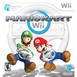 Mario Kart Wii super mario bros video game racing and Controller 