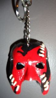 WWE Kane Half Mask Keychain WWF NIP Brand New Vintage NIP Rare