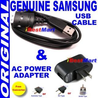 Genuine Samsung AC Power Adapter+  USB Cable YP K5