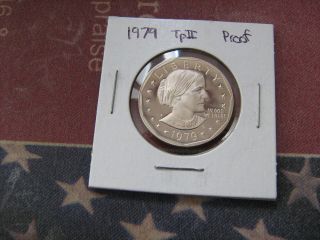 1979 S PROOF S.B. ANTHONY DOLLARS TYPE II CLEAR GEM CAMEO COIN