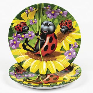   Ladybug SET Tableware Invitations Table Decorations Birthday Party Kit