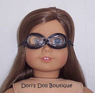 BLACK SWIM GOGGLES *** DOLL CLOTHES FITS AMERICAN GIRL